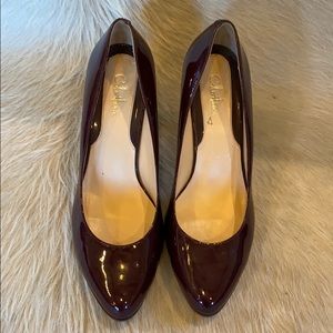 Cole Haan Burgundy Patent Leather Pumps Size 8